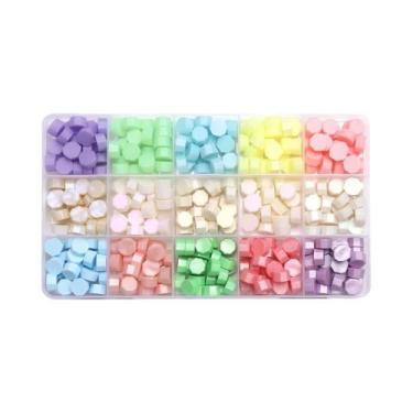Imagem de Conjunto De Contas De Cera Retrô Para Selos, Com 10-15 Compartimentos,