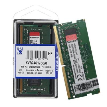 Imagem de Memoria RAM DDR4 8GB 2666MHz CL19 KVR26S19S8/8 SODIMM - OEM