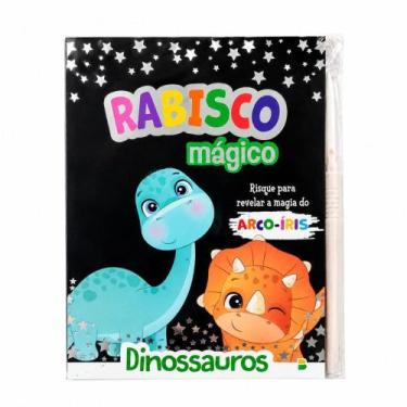 Imagem de Livro de Colorir Rabisco Magico Scratch Note Sketchbook Papel Preto Ar