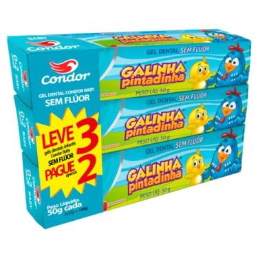 Imagem de Leve 3 Pague 2, Condor Creme Dental Intantil, Sabor Morango, 150g