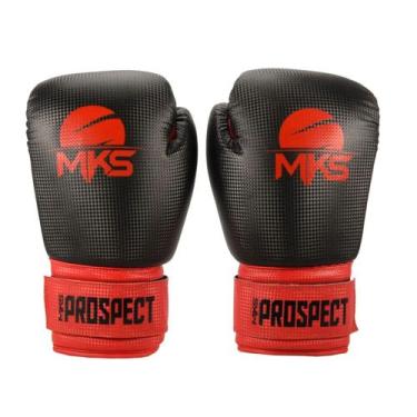Imagem de Luva de Boxe MKS New Prospect 12oz - MKS Combat, Preto, Vermelho