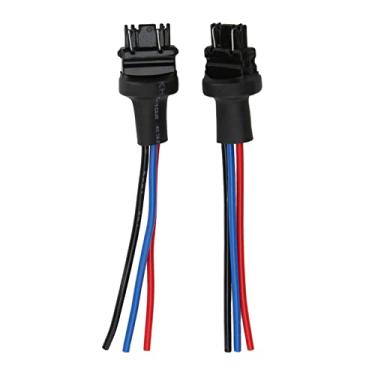 Imagem de 2Pcs 3157 Conector de luz de nevoeiro Macho Adaptador Conector Plugue Fiação Soquete Fio para Automóveis Farol de nevoeiro Luz de condução