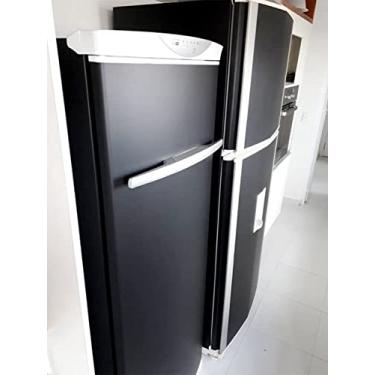 Imagem de Adesivo para Envelopamento de Geladeira Preto Fosco