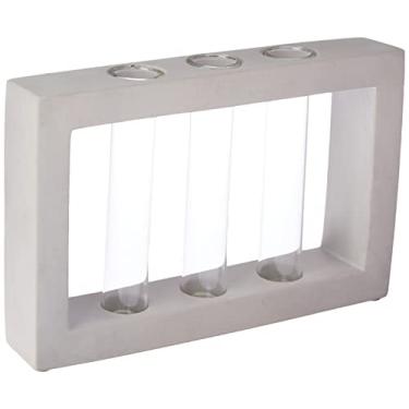 Imagem de VASO TUBULAR EM VIDRO E CIMENTO