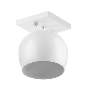 Imagem de Lustre Plafon Bola 15 cm Quadrada Branco