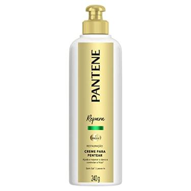 Imagem de Pantene - Creme de Pentear Repara, Restauração Cabelo, Frizz Control, sem Sal, 240 ml