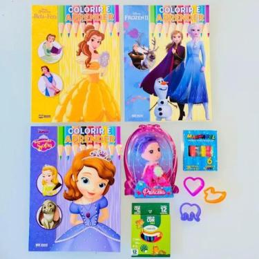 3 Revistas Princesas Disney Colorir Brincar + Lápis Massinha - Abril -  Outros Livros - Magazine Luiza