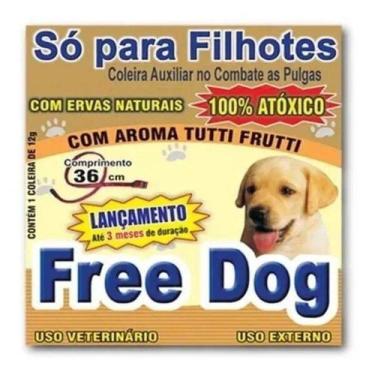 Imagem de Coleira Anti Pulgas Free Dog 36cm Para Cachorro Filhote - Ferplast