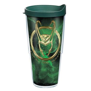 Imagem de Tervis Marvel-Loki Tie Dye Feito nos EUA Copo isolado de parede dupla, 680 g, transparente