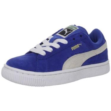 Imagem de PUMA Suede Classic Sneaker (Toddler/Little Kid/Big Kid) , Olympian Blue/White, 4 M US Toddler