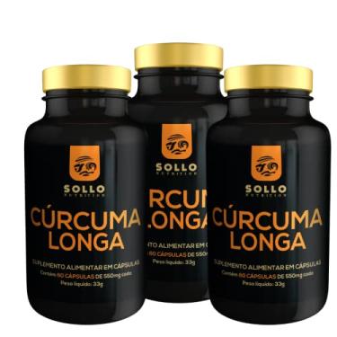 Imagem de Kit 3x Cúrcuma (Açafrão puro) - 60 Cápsulas