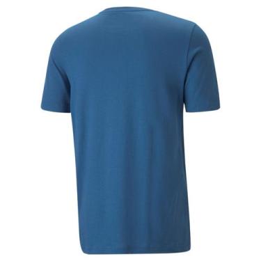 Imagem de Camiseta Puma Ess+ 2 Logo Masculino - Azul