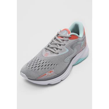 tenis fila cinza com rosa