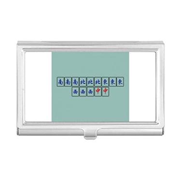 Imagem de Grand Four Happiness Mahjong Tiles Porta-cartões de visita Carteira de bolso