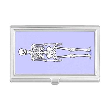 Imagem de Estrutura óssea do corpo humano, porta-cartões de visita, caixa de bolso, carteira