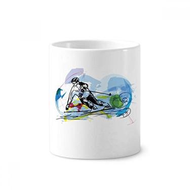 Imagem de Suporte de caneta para escova de dentes de esqui e esportes de inverno para atletas de esqui e atletas com suporte de cerâmica