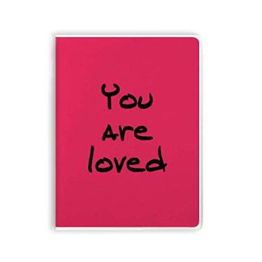 Imagem de Caderno de frases inspiradoras You Are Loved com capa de chiclete diário capa macia