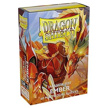 Imagem de 2 Packs Dragon Shield Dual Matte Mini Japanese Ember 60 ct Card Sleeves Value Bundle!