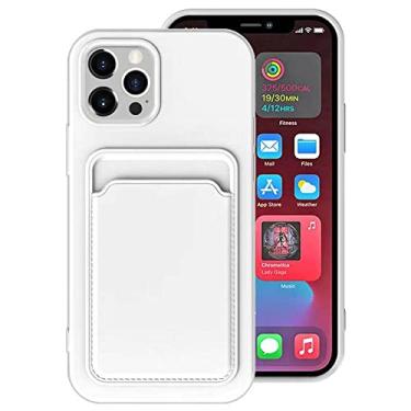 Imagem de Para iPhone 11 13 12 Pro Max Case Original Card Bag Case Para iPhone 14 Pro XS X XR 7 8 Plus Capa de Silicone Macio, T5, Para iPhone 12