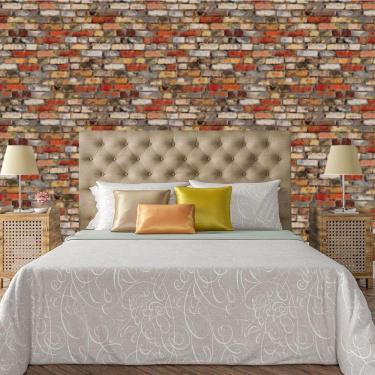 Imagem de Papel De Parede Adesivo Tijolo Lavável Sala Quarto Cozinha