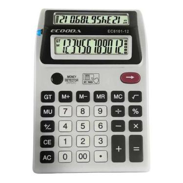 Imagem de Calculadora Duplo Visor / Detecta Dinheiro Falso / 12 Dígitos  - 8101-
