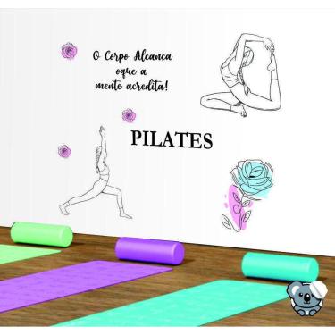 Imagem de Kit Adesivo Decorativo De Parede Studio Pilates E Yoga