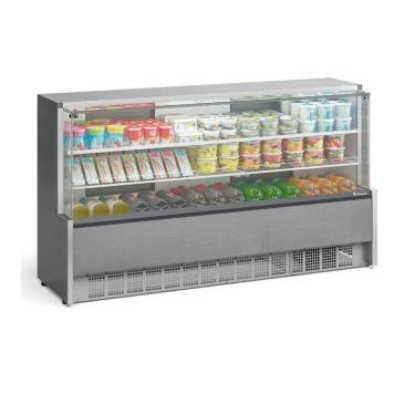 Imagem de Vitrine Refrigerada Gelopar Universal 205 cm Inox 50-60Hz 220V GPSA-205R