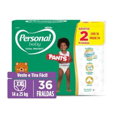 Imagem de Fralda Personal Baby Total Protect Pants Super XXG, 36 unidades