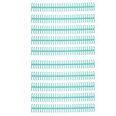 Imagem de Espirais de Ligação, 10 PCS 30 Furos Fios de Ligação Espirais Bobinas Anéis de Ligação de Plástico Pente de Ligação para Fabricante de Cadernos de Escritório Escolar, Espinhos