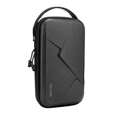 Imagem de TELESIN Estojo de transporte bolsa de transporte à prova d'água protetora rígida viagem para GoPro Max Mini Hero 12 11 10 9 8 7 6 5, DJI Action 3 4, Insta360 X2 X3 GO3 carregador de
