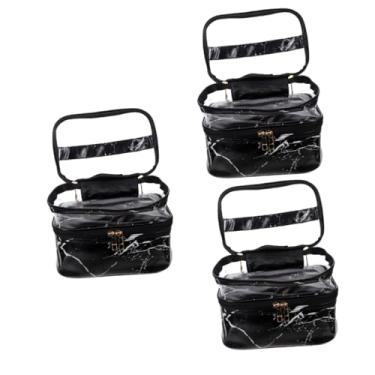 Imagem de DOITOOL 3 Pecas Bolsa Cosmética De Mármore Porta Cosméticos Portátil Grandes Bolsas De...