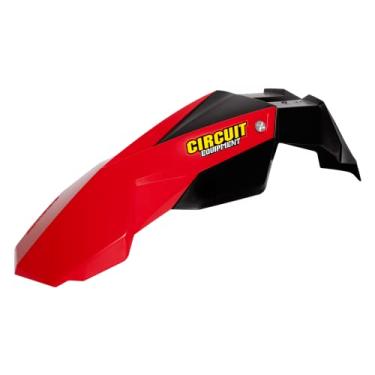 Imagem de Circuit Equipment – Para-lama Dianteiro Stealth SM – Polímero com Proteção UV e Design Esportivo – Estilo e Proteção Contra Detritos – Preto/Vermelho Circuit para Aros 17"