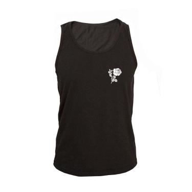 Imagem de Regata Masculina Algodão Flor Estampada Básica