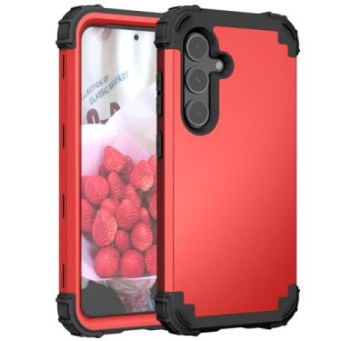 Imagem de Asuwish Capa de telefone para Samsung Galaxy S24 Plus S24+ 5G capa rígida à prova de choque de silicone macio amortecedor híbrido de três camadas Célula protetora resistente S24plus 24S + S 24 24+