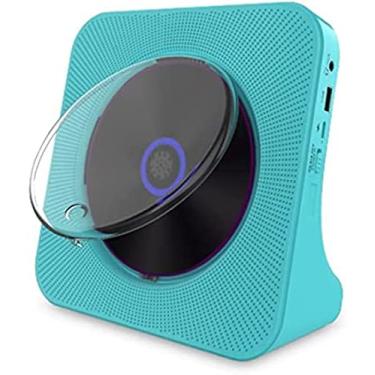 Imagem de Leitor de CD portátil, leitor de música com controle remoto, alto-falante de áudio Bluetooth, alto-falantes HiFi integrados, display LCD, entrada para fone de ouvido, CD de suporte, USB, car