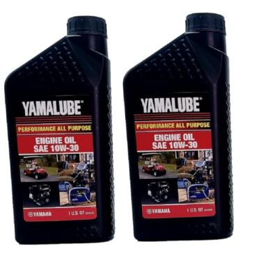 Imagem de Yamaha Original OEM Yamalube LUB-10W30-GG-12 Golf Car and Generator Mineral Base Oil Yamalube OEM - 2 Quarts