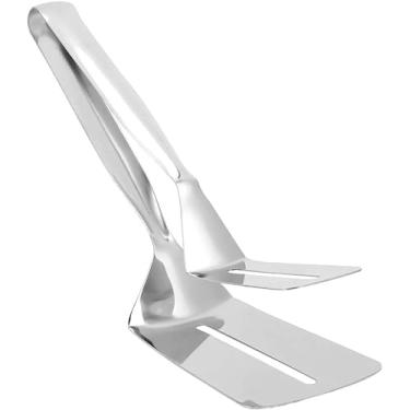 Imagem de Braçadeira de pão de aço inoxidável, pinça de comida multiuso, espátula de pizza, churrasqueira, ferramenta de cozinha, braçadeira de pão, bife para cozinha, churrasco ao ar livre, salada, peixe, bife