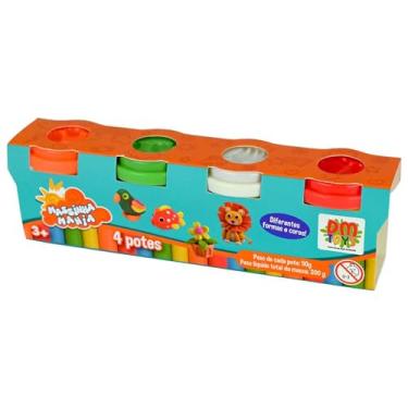 Imagem de Massinha de Modelar Mania 4 Potes DM Toys