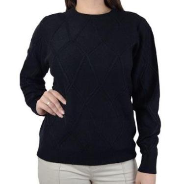 Imagem de Blusa Feminina Facinelli By Mooncity Tricot Preta - 651107-Feminino