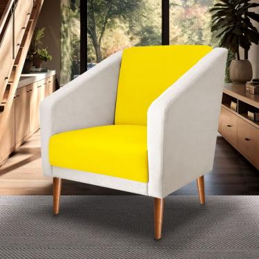 Imagem de Poltrona Sala De Estar Monalisa Decorativo suede