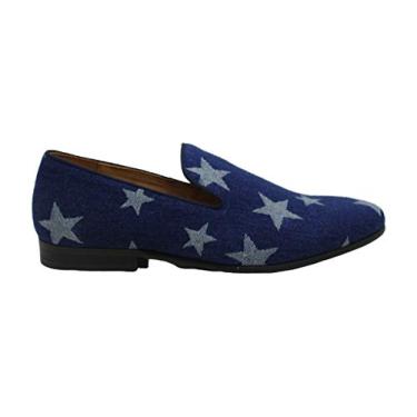 Imagem de Mocassim masculino Steve Madden Lodestar com bico fechado, Denim Fab, 9.5