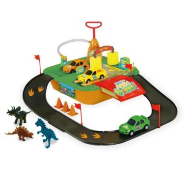 Imagem de Pista de Corrida Acqua Rapido com Dinossauros e Carrinhos, Lava Jato com Água Real
