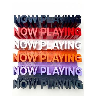 Imagem de WPESI Suporte de parede para disco de vinil Now Playing (preto)