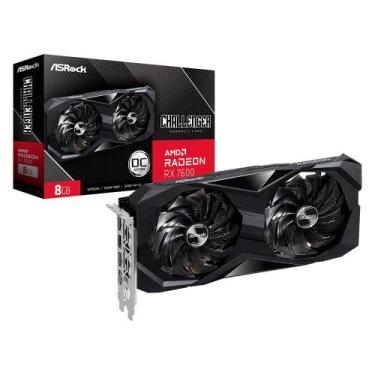 Imagem de Placa de Vídeo RX 7600 Challenger ASRock AMD Radeon,  8GB GDDR6 - 90-G