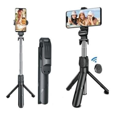 Imagem de Tripe Pau De Selfie Disparo Imagens Controle remoto  Bluetooth - Novo 
