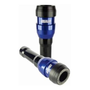 Imagem de Kit Slider + Tampa De Óleo Alumínio Azul Yamaha Mt 09 15  20 - Protect