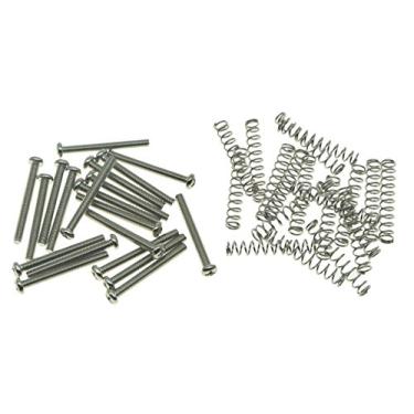 Imagem de KAISH Pacote com 20 parafusos de altura de captador Humbucker de rosca métrica com molas para captadores Epiphone SG importação níquel