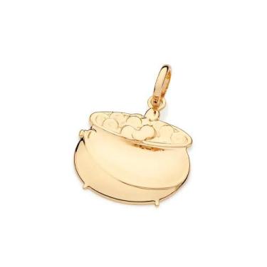 Imagem de Pingente  banhado ouro 3x 24k 18k e 22k feminino rommanel pote de ouro