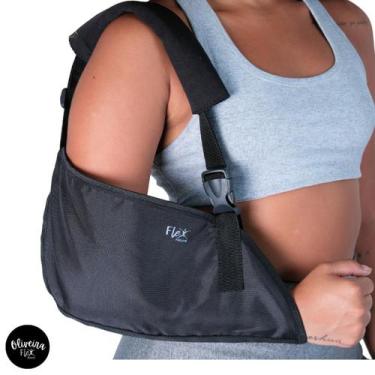 Imagem de Tipoia Estabilizadora Ajustável Bilateral Confortável Ombro Clavícula 