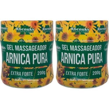 Imagem de Kit 2 Gel Massageador Arnica Pura Extra Forte 200g - Rhenuks